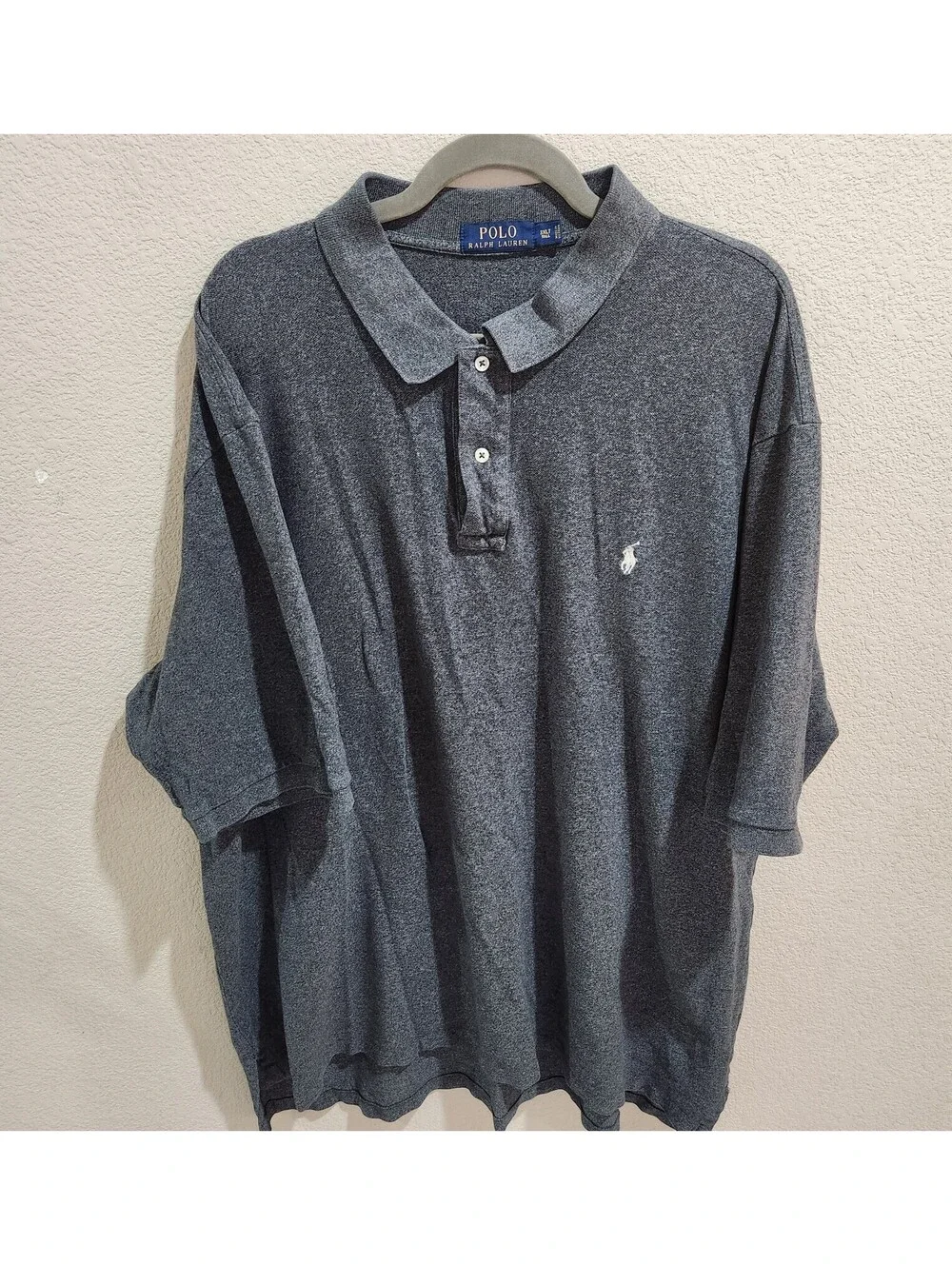 Polo Ralph Lauren Polo Shirt Mens 3XLT 3XL Tall Gray Short Sleeve Classic Fit